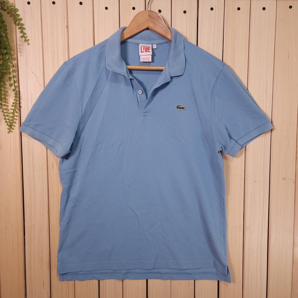 Lacoste Polo Shirt, Blue, Size 6